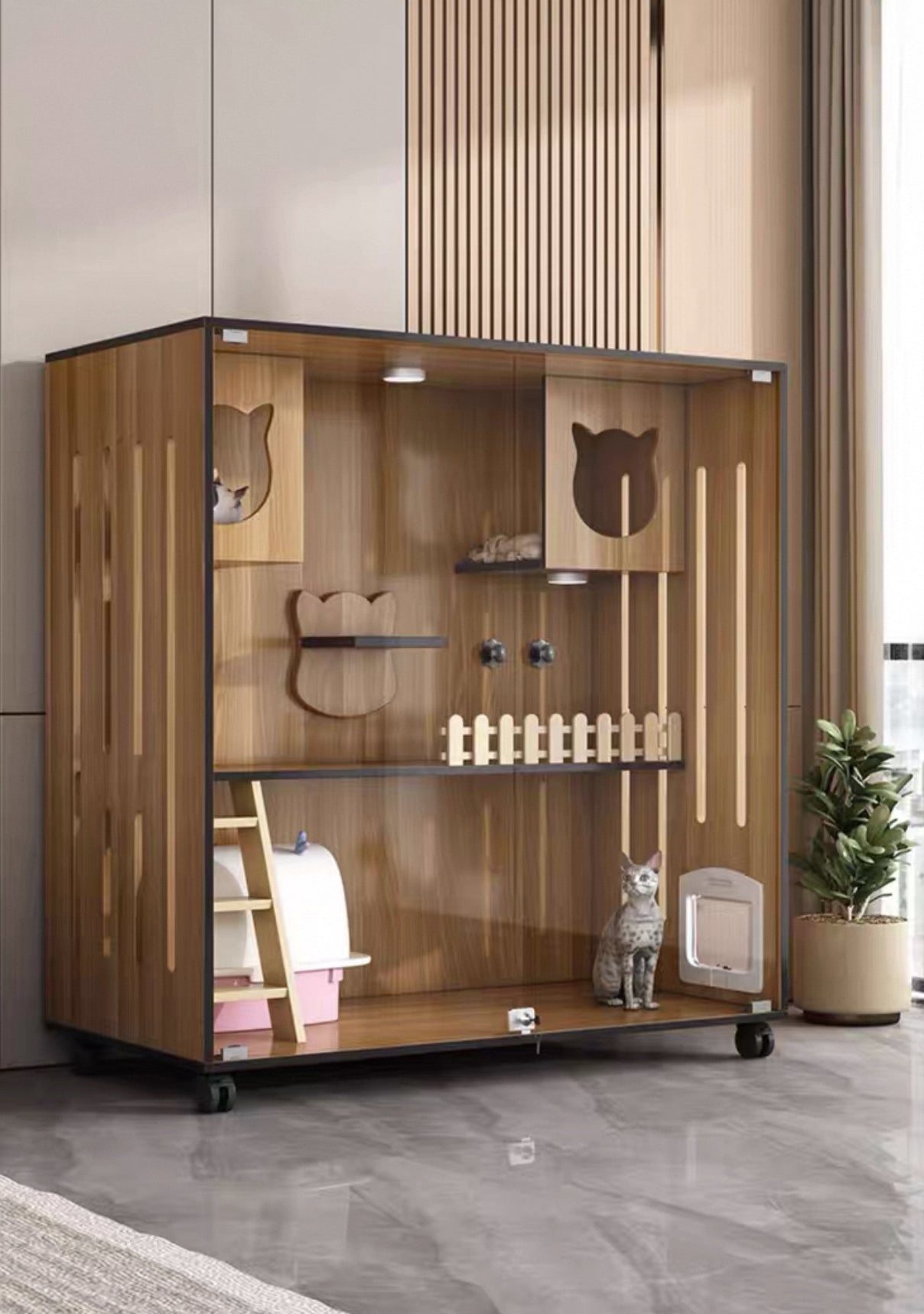 PurrNook Multi-Function Cat Cabinet