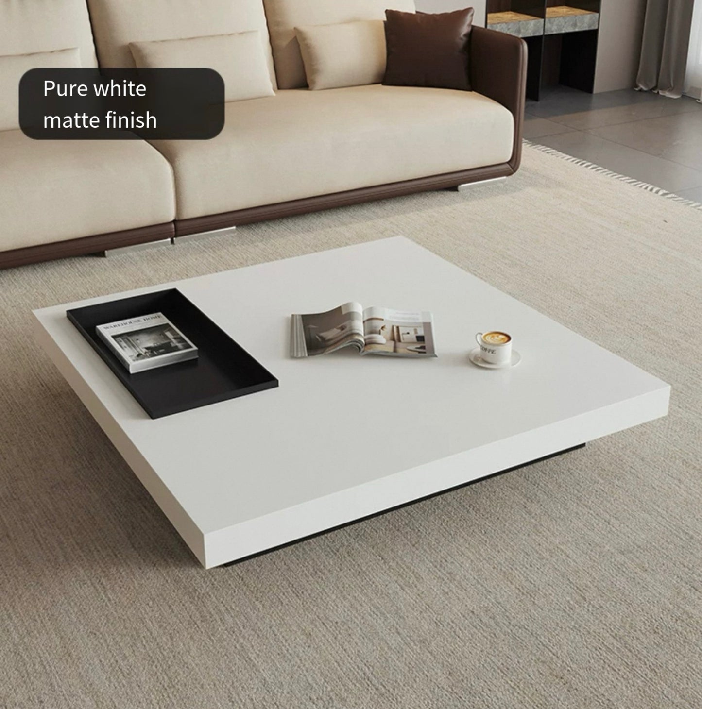 Modern Luxe Square Coffee Table