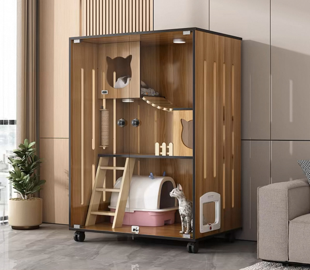 PurrNook Multi-Function Cat Cabinet
