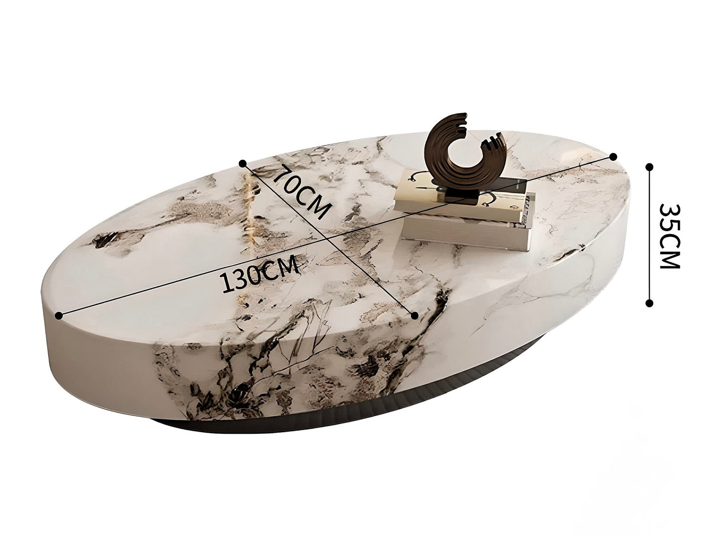 Aurora Luxe Marble Coffee Table