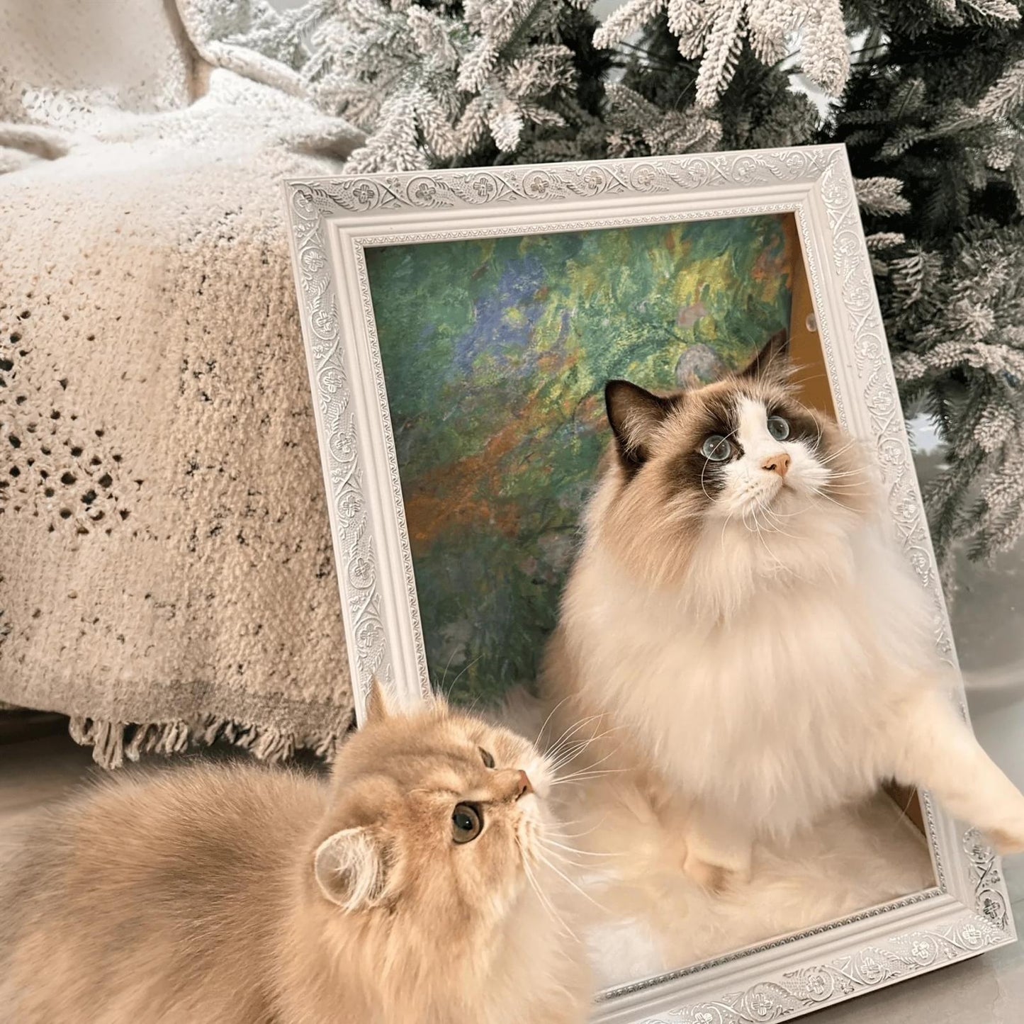 Pawtrait Gallery – Framed Cat Hideaway Art Series