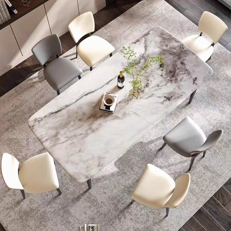 Luxe Marquina Marble Dining