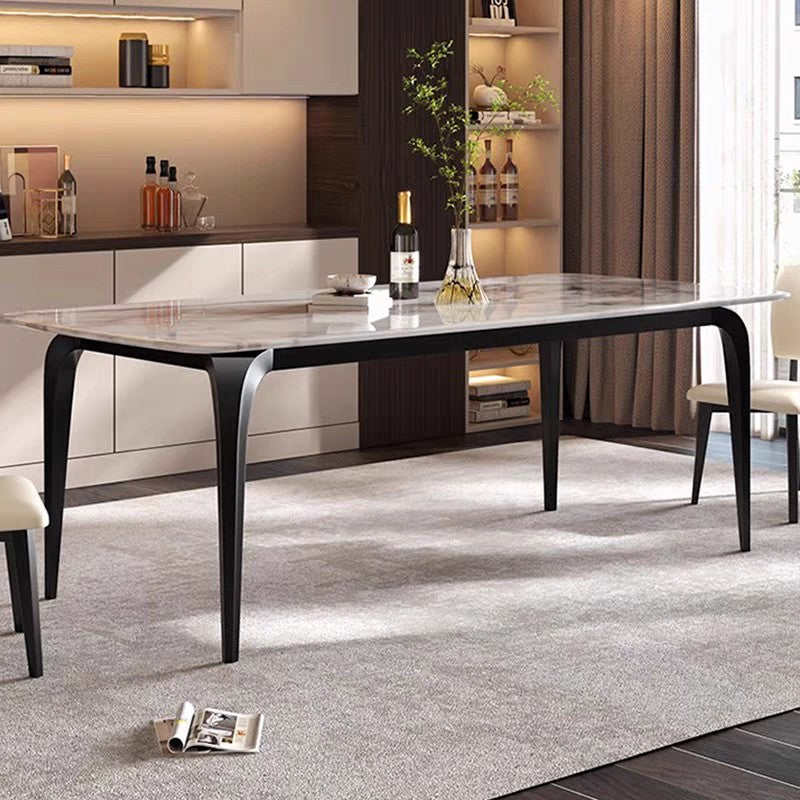 Luxe Marquina Marble Dining
