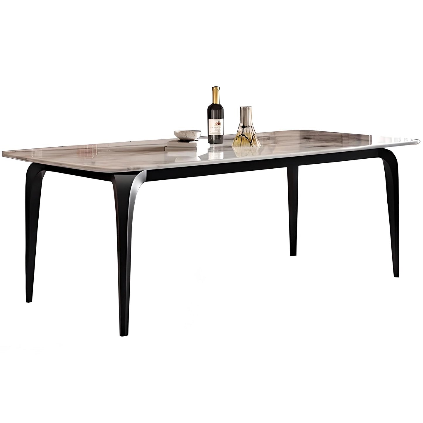 Luxe Marquina Marble Dining