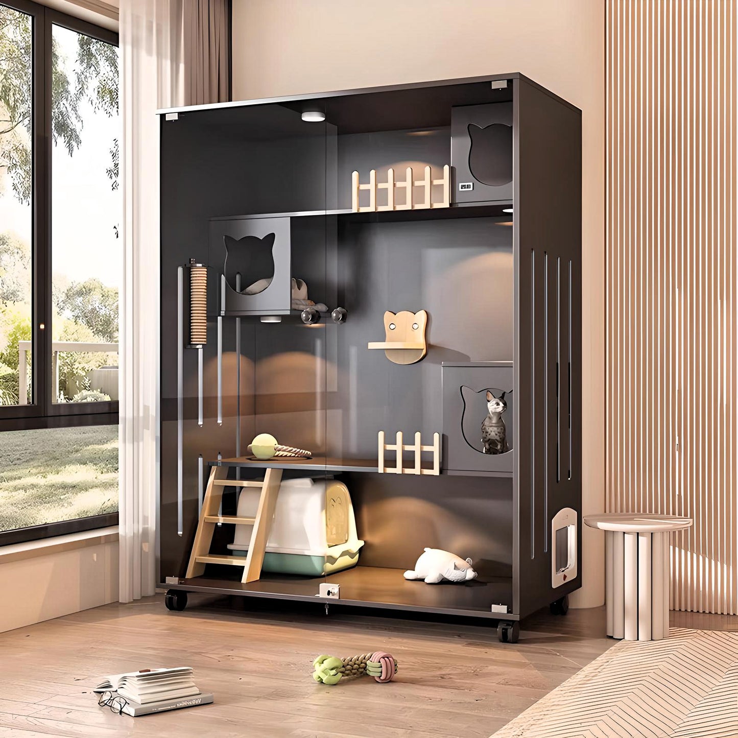PurrNook Multi-Function Cat Cabinet