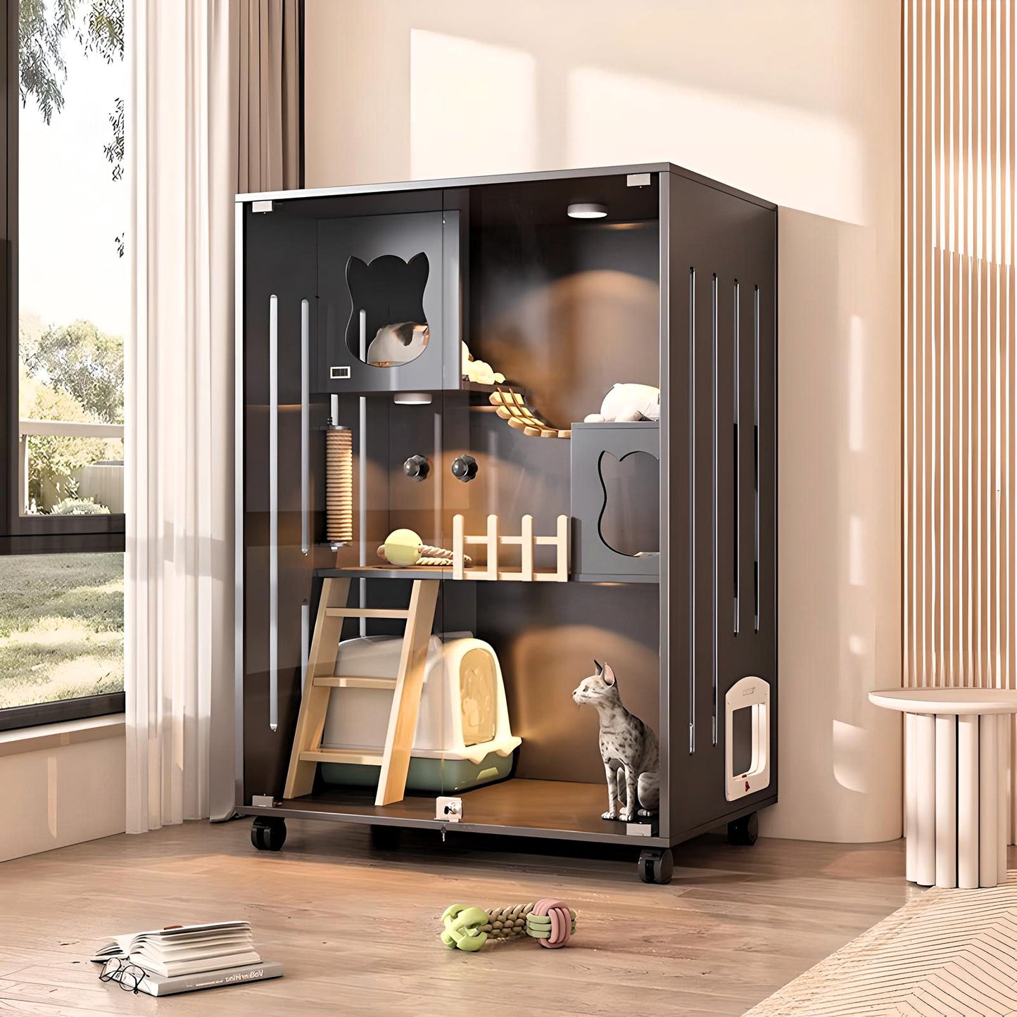 PurrNook Multi-Function Cat Cabinet