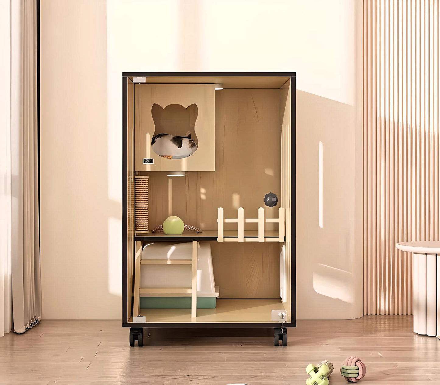 PurrNook Multi-Function Cat Cabinet