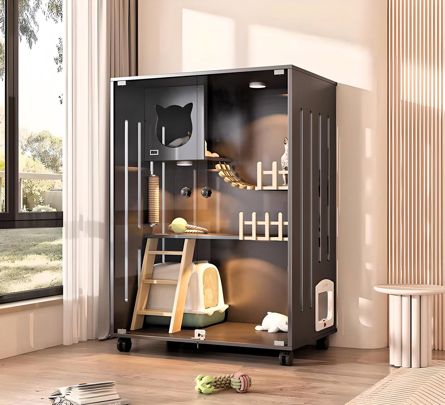 PurrNook Multi-Function Cat Cabinet