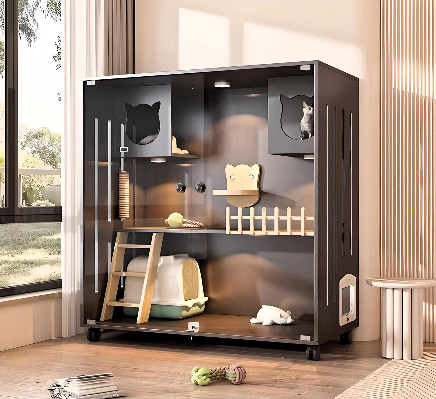 PurrNook Multi-Function Cat Cabinet
