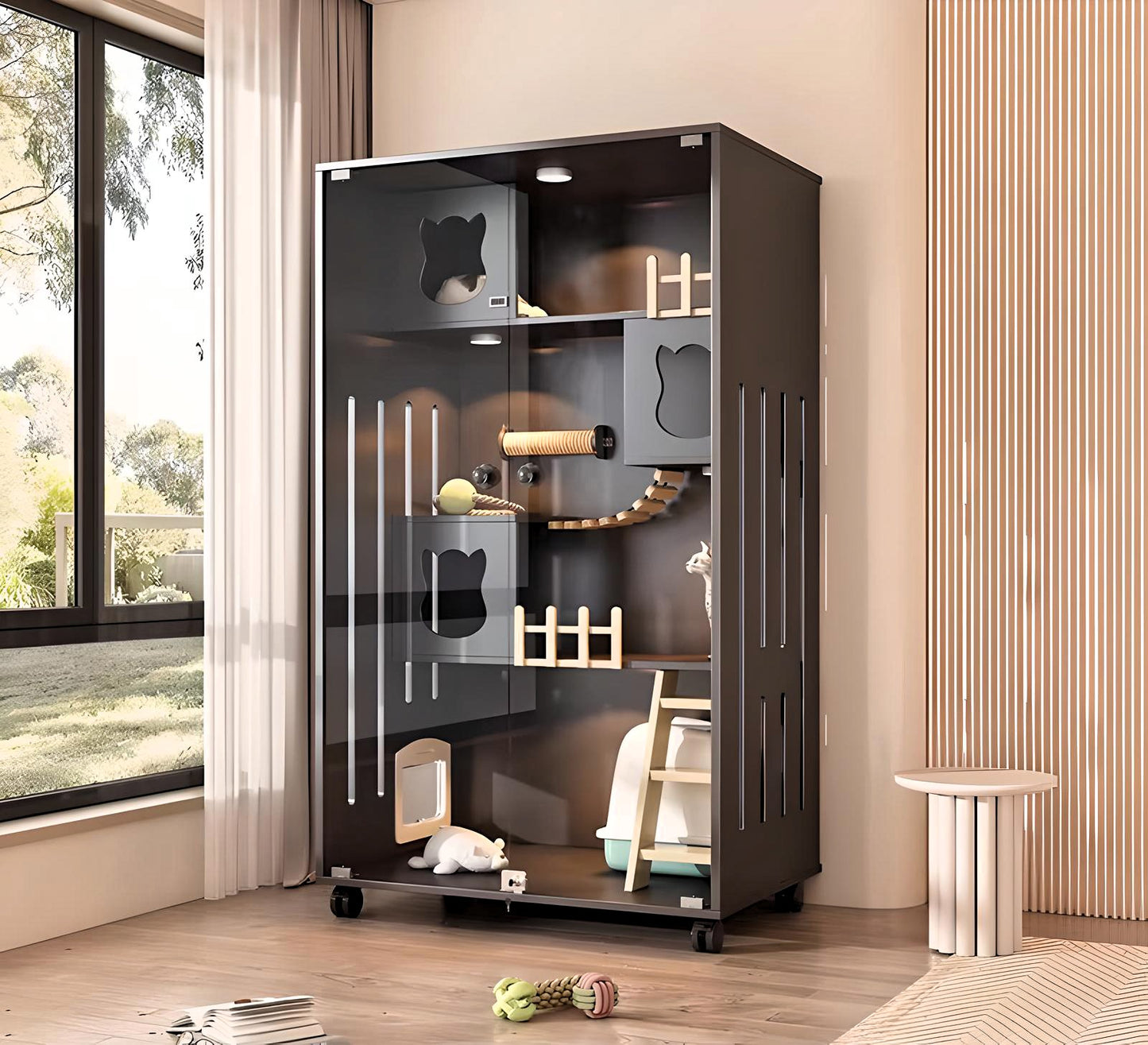 PurrNook Multi-Function Cat Cabinet