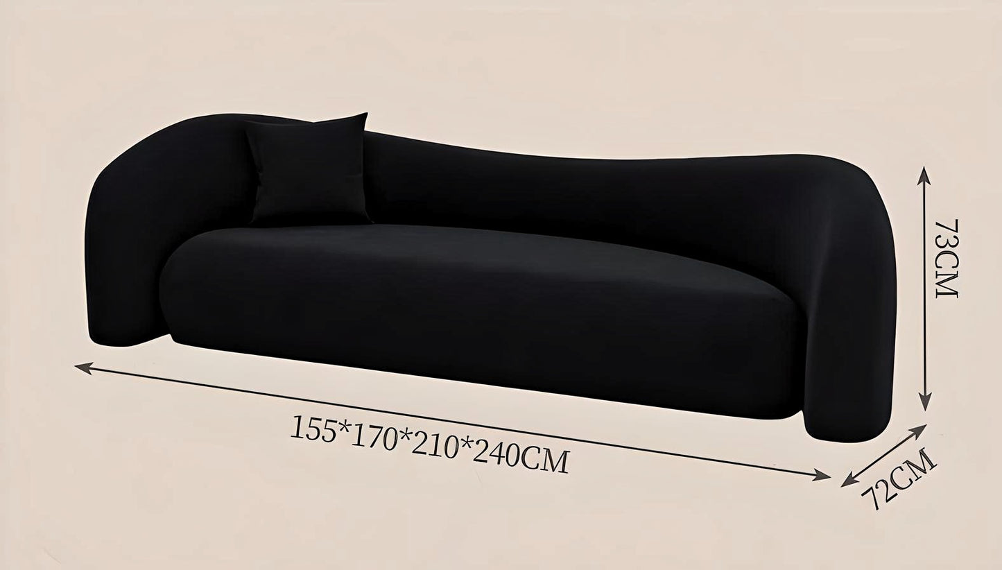Noir Elegance Sofa Set
