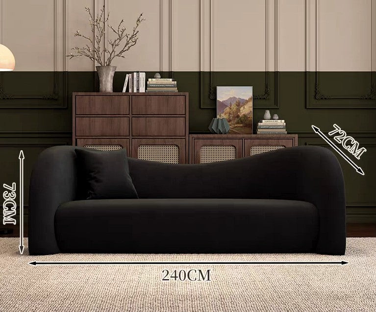 Noir Elegance Sofa Set