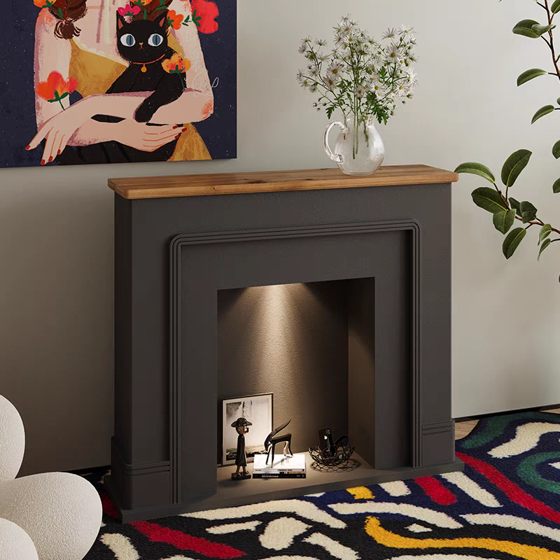 Aurora Faux Fireplace Mantel
