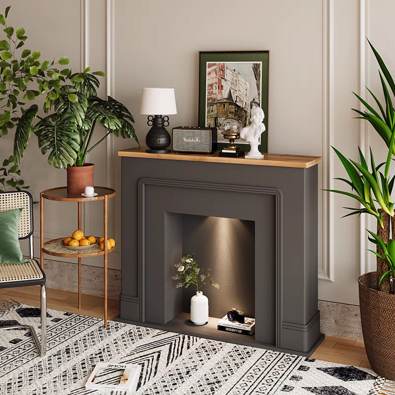 Aurora Faux Fireplace Mantel
