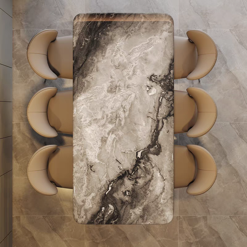 Opulent Luxe Extendable Marble Dining Table