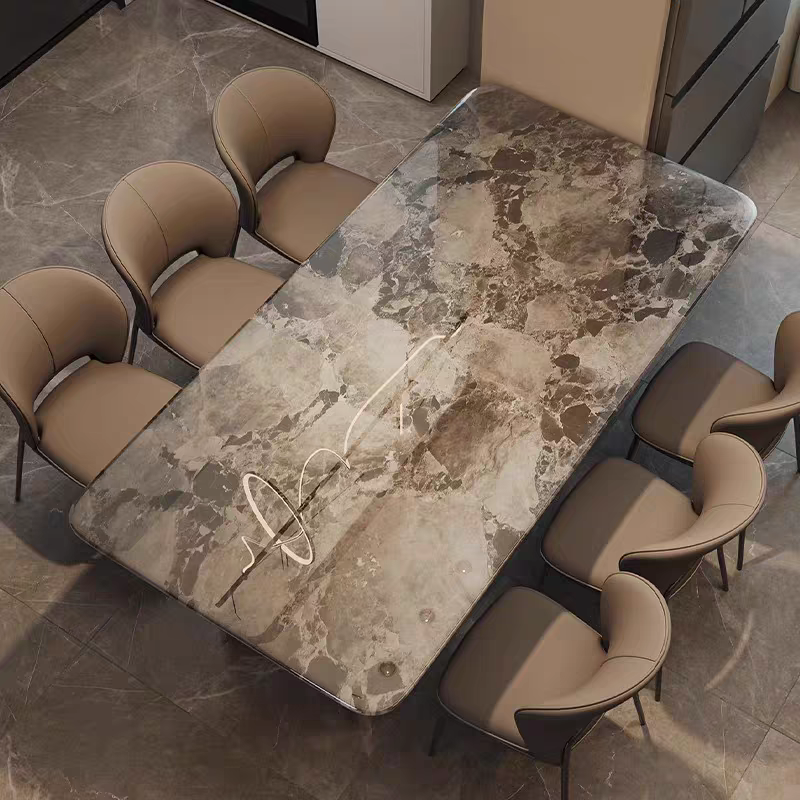 Opulent Luxe Extendable Marble Dining Table