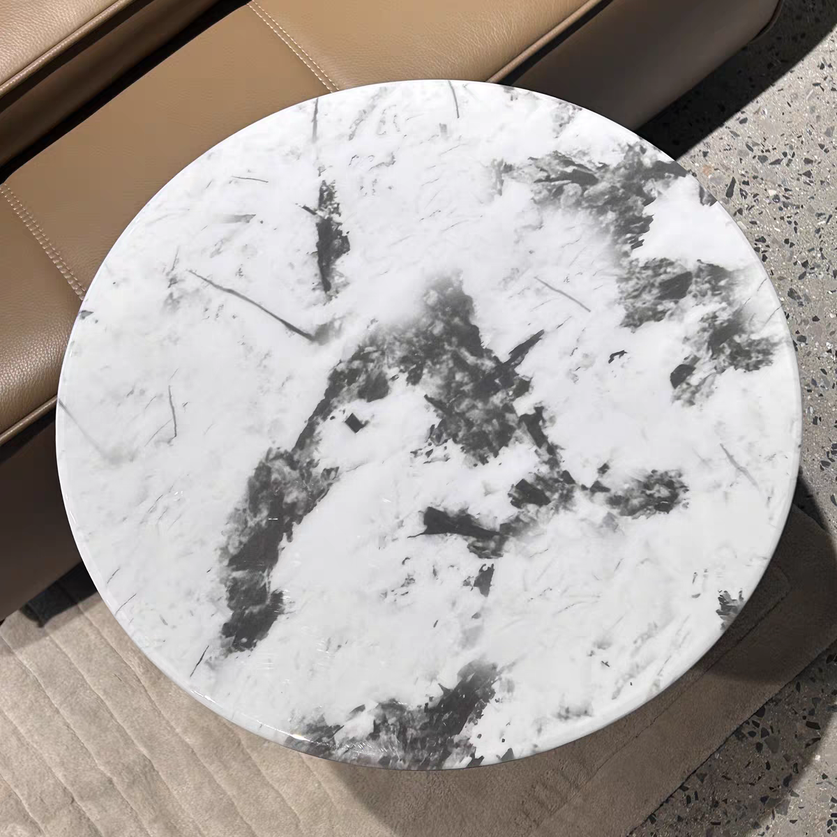 Opulent Luxe Marble Side Table