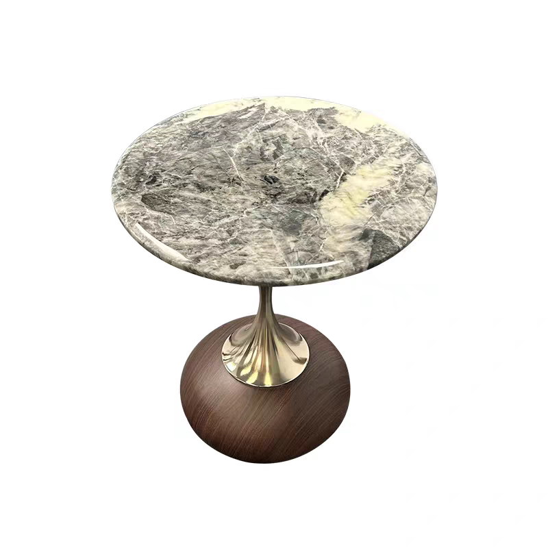 Opulent Luxe Marble Side Table