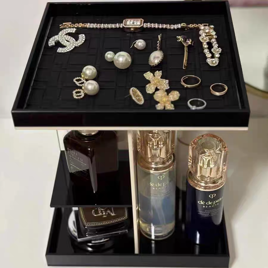 LuxeVista Rotating Makeup Organizer