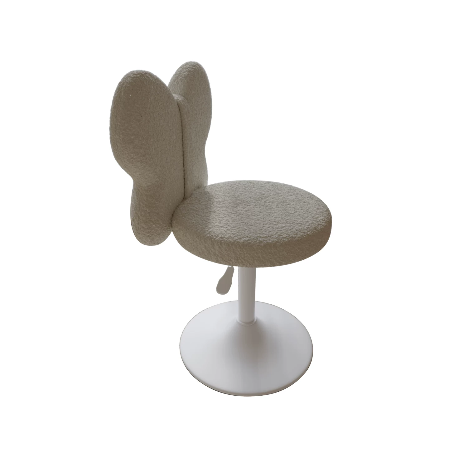 Butterfly Wing Adjustable Swivel Vanity Chair