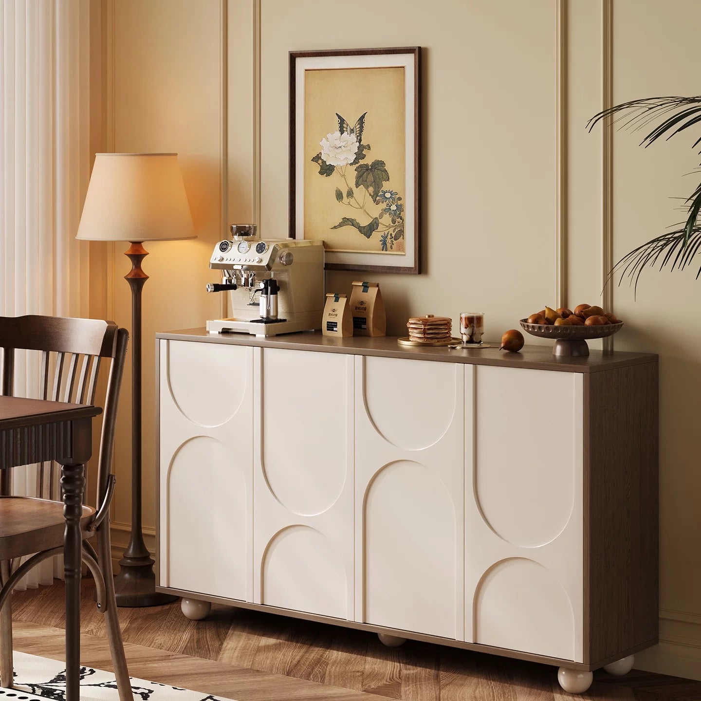 LunaCurve Modern Shoe & Storage Cabinet