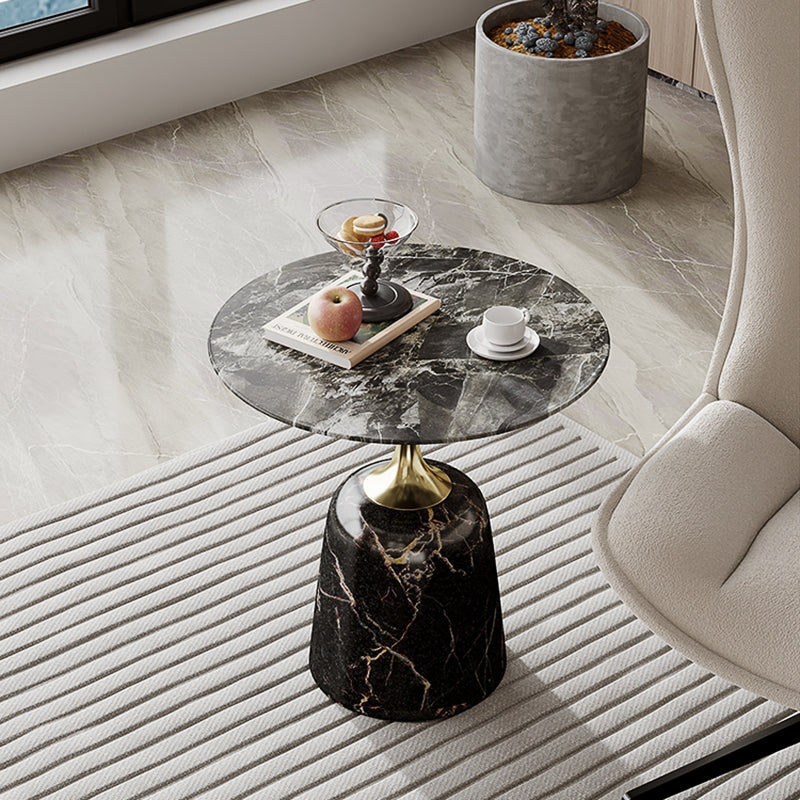 Opulent Luxe Marble Side Table