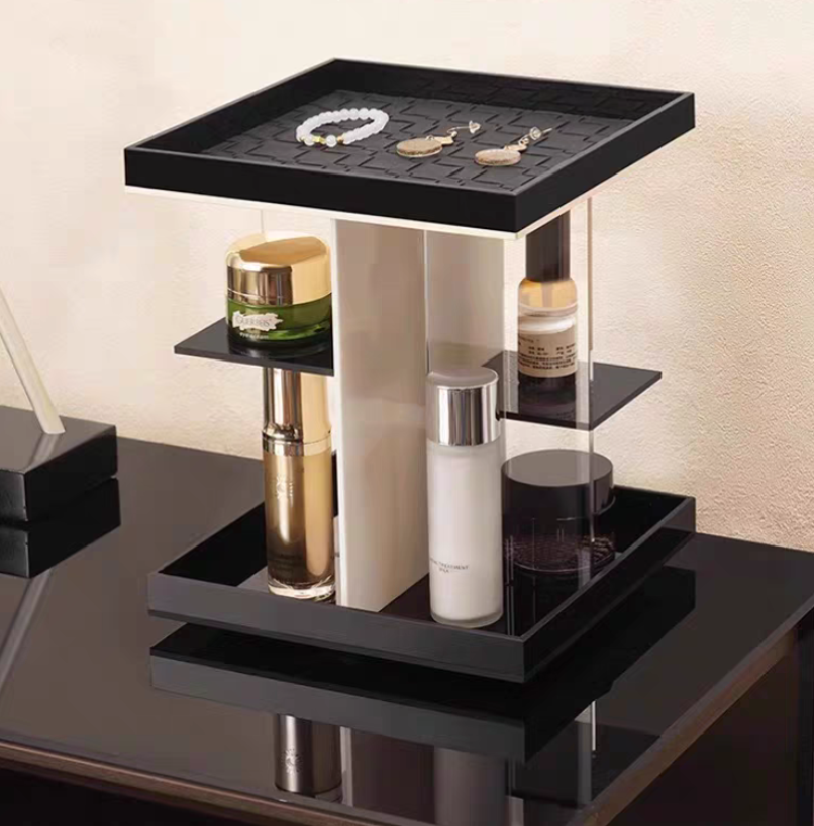 LuxeVista Rotating Makeup Organizer