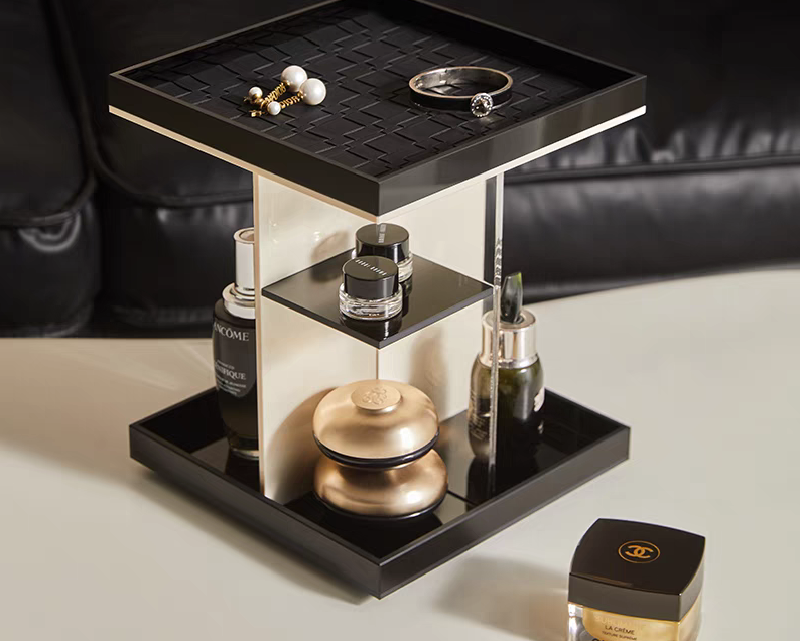 LuxeVista Rotating Makeup Organizer