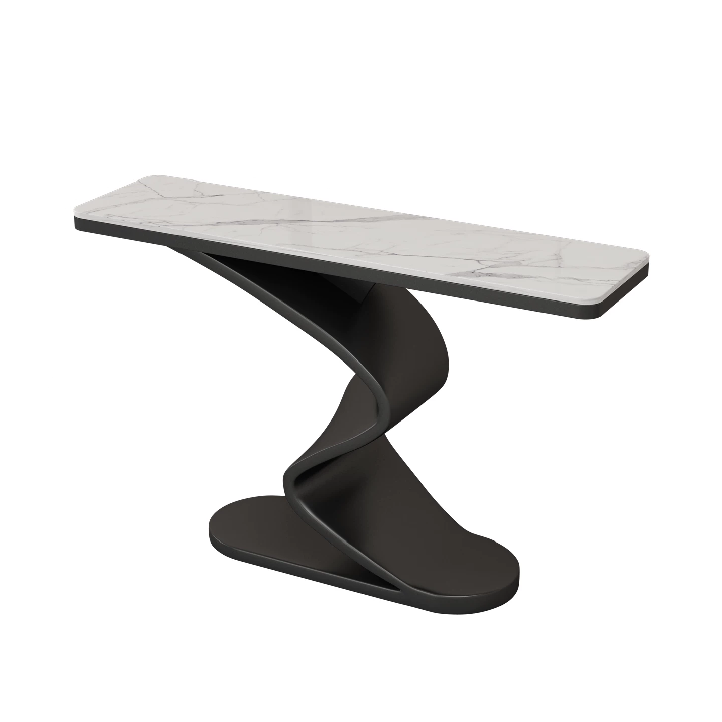 AuraCurve™ Sintered Stone Console Table