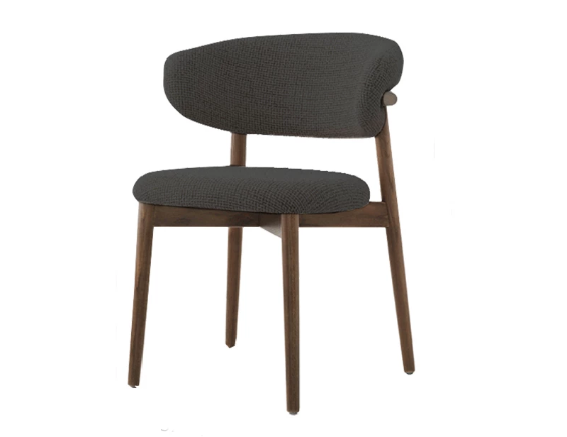 Lunara Luxe Solid Wood Fabric Dining Chair