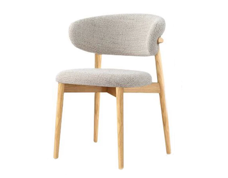 Lunara Luxe Solid Wood Fabric Dining Chair