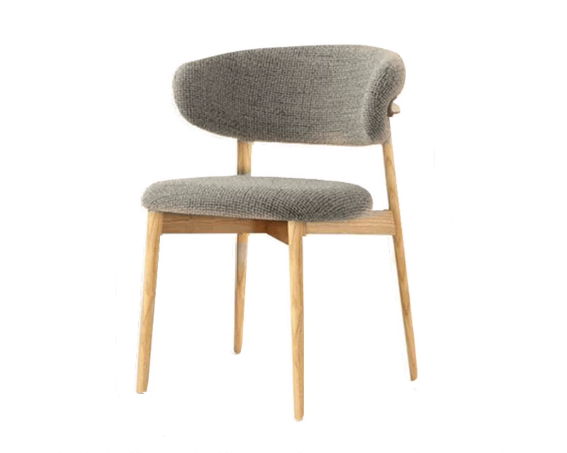 Lunara Luxe Solid Wood Fabric Dining Chair