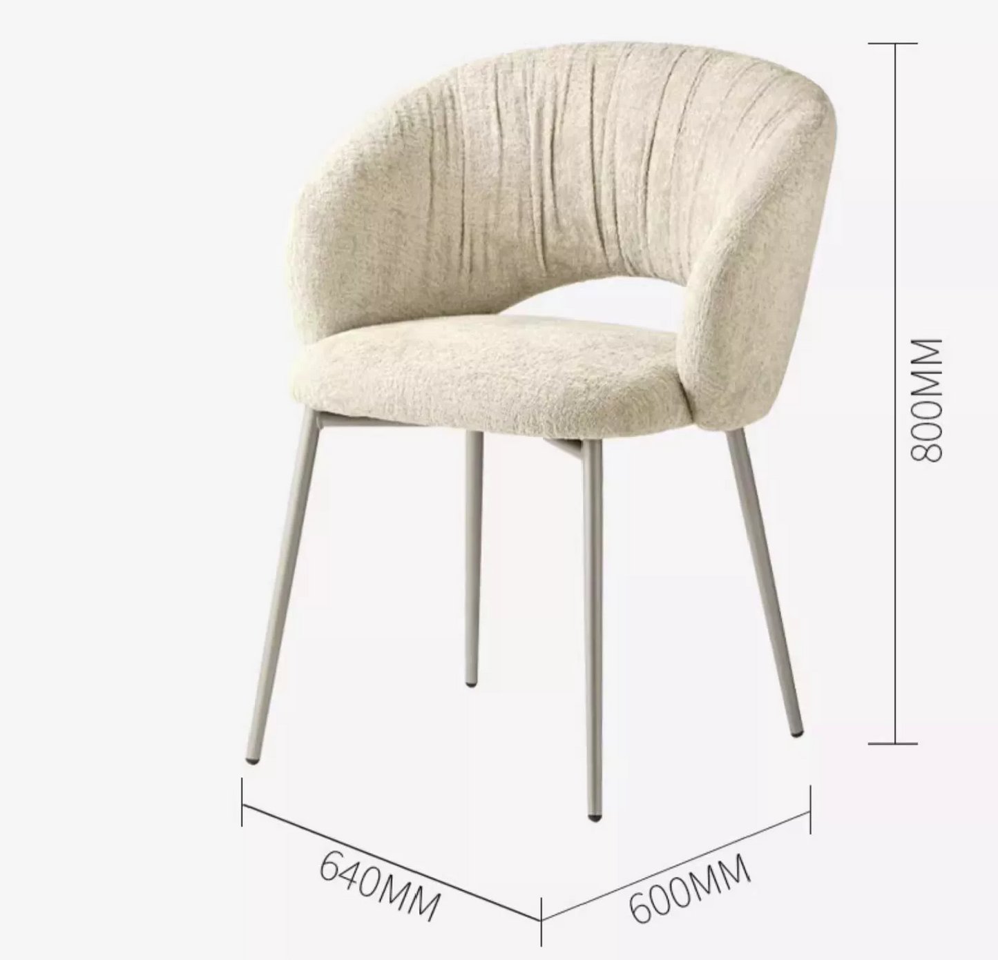 MEGASUN Arc Comfort Dining Chair