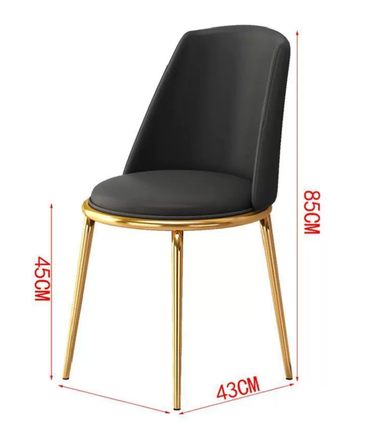 Aurora Luxe Gold Dining Chair