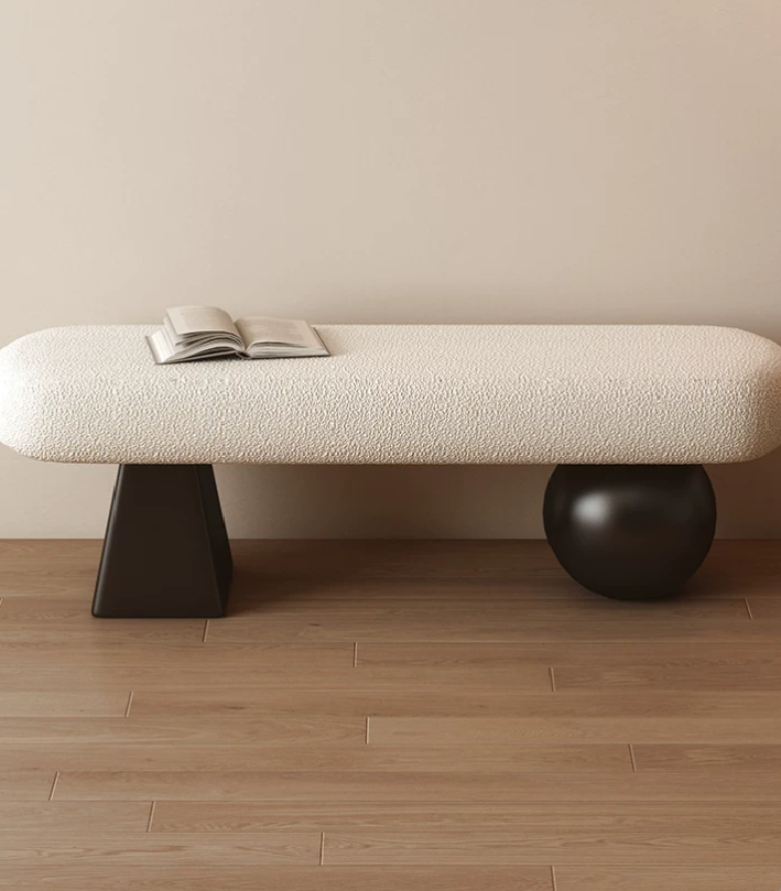 Luna Comfort Bouclé Shoe Bench