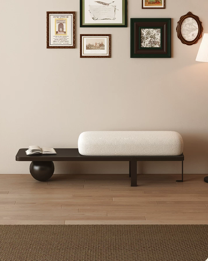 Luna Comfort Bouclé Shoe Bench