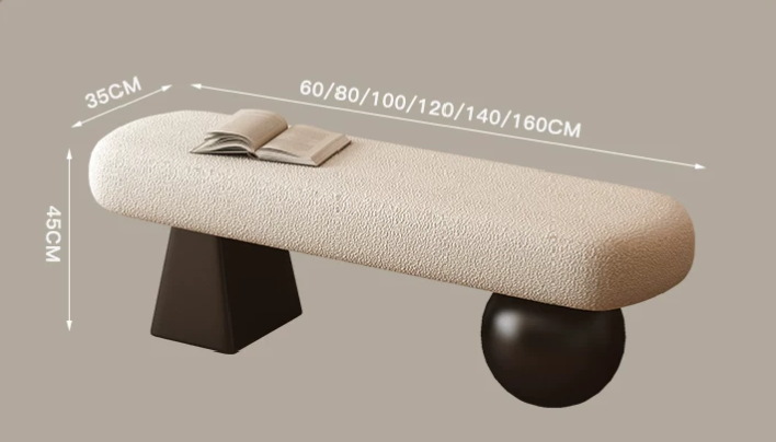 Luna Comfort Bouclé Shoe Bench