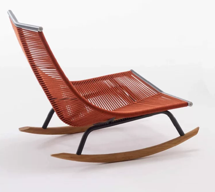 Slow Life Nordic Rope Rocking Lounge Chair