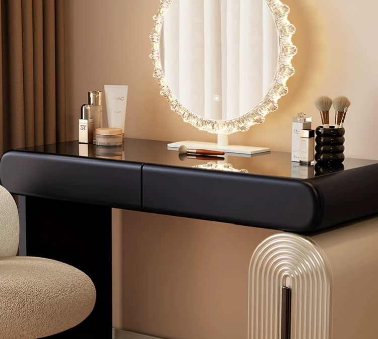 Aurora Luxe Modular Vanity Table with LED Mirror