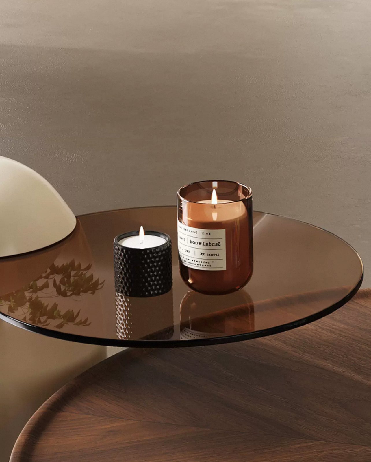 AeroWave Walnut Duo Coffee Table Set