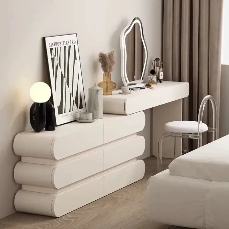 Élan CloudGlow Solid Wood Dressing Table