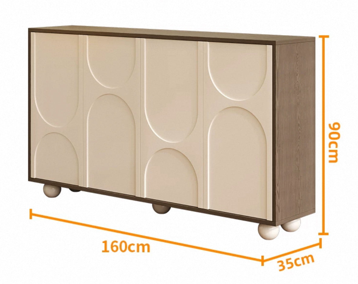 LunaCurve Modern Shoe & Storage Cabinet