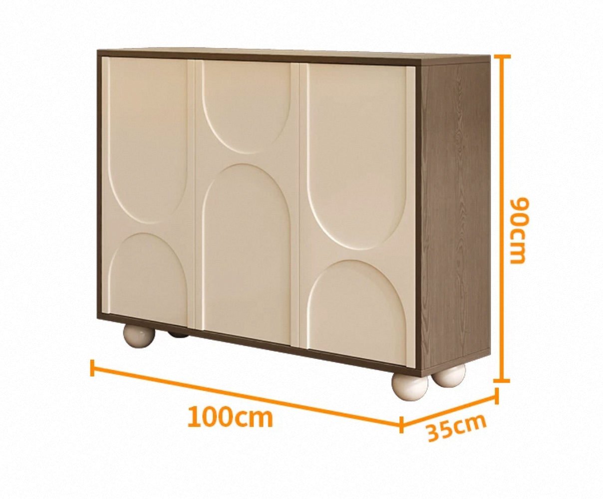 LunaCurve Modern Shoe & Storage Cabinet