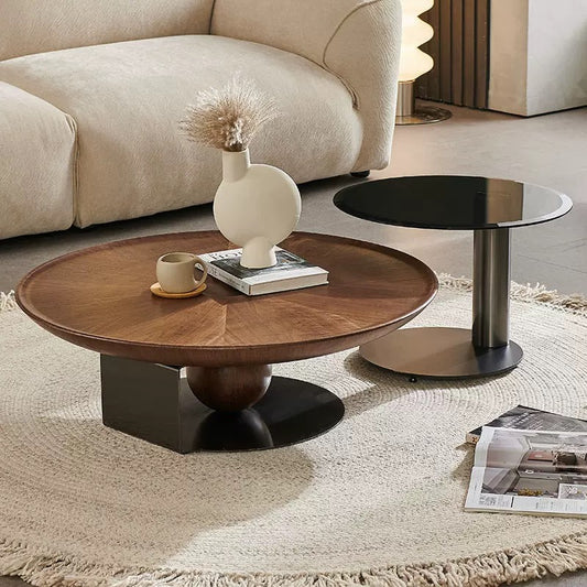 AeroWave Walnut Duo Coffee Table Set