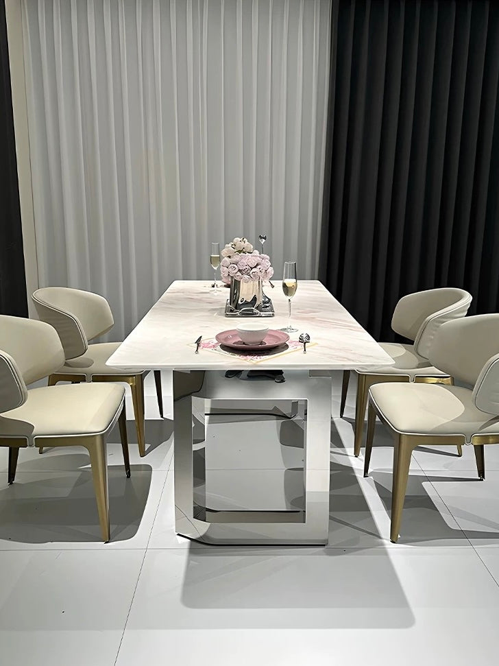 Aurora Luxe Marble Dining Table – Modern Luxury Dining Table