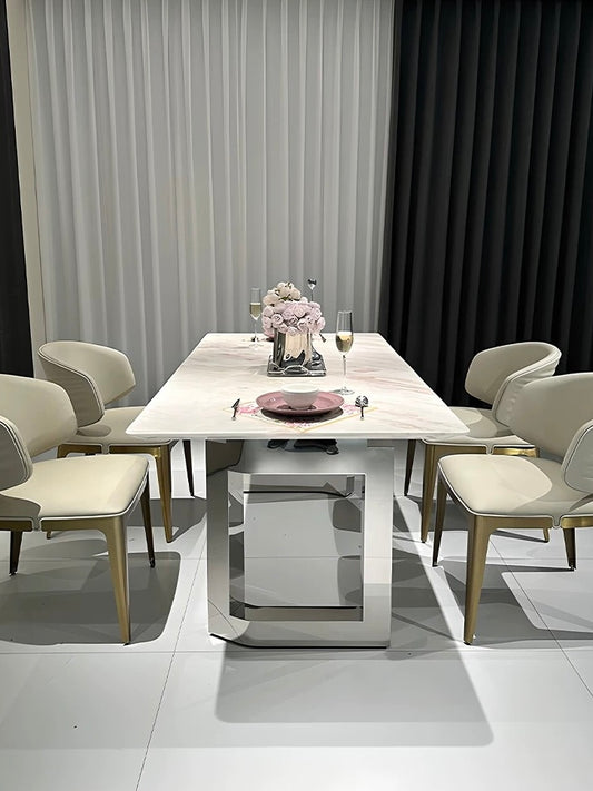 Aurora Luxe Marble Dining Table – Modern Luxury Dining Table