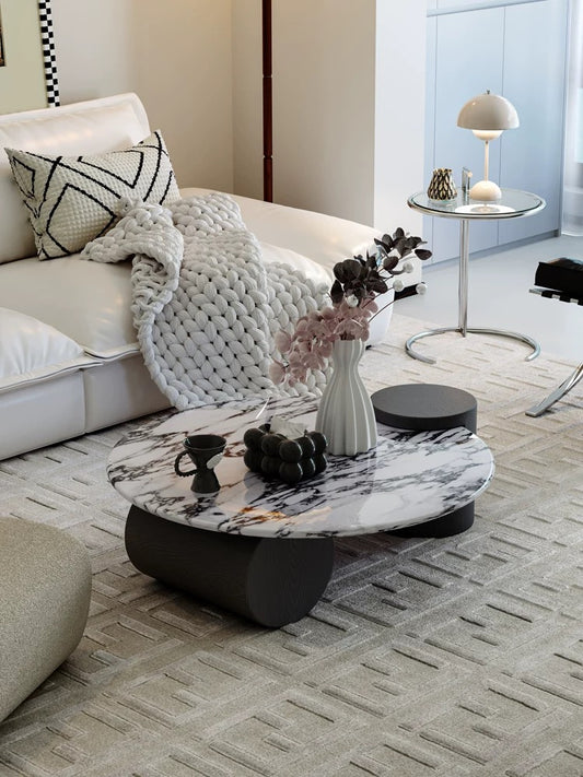 Luna Noir Marble Coffee Table