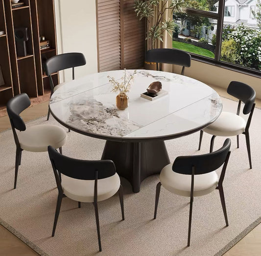 VersaLuxe Extendable Stone Dining Table