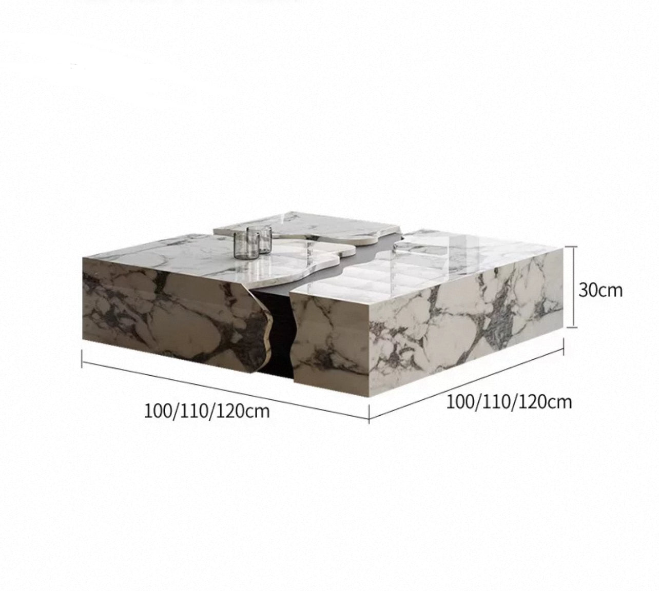 Sculptura Flow Marble Coffee Table