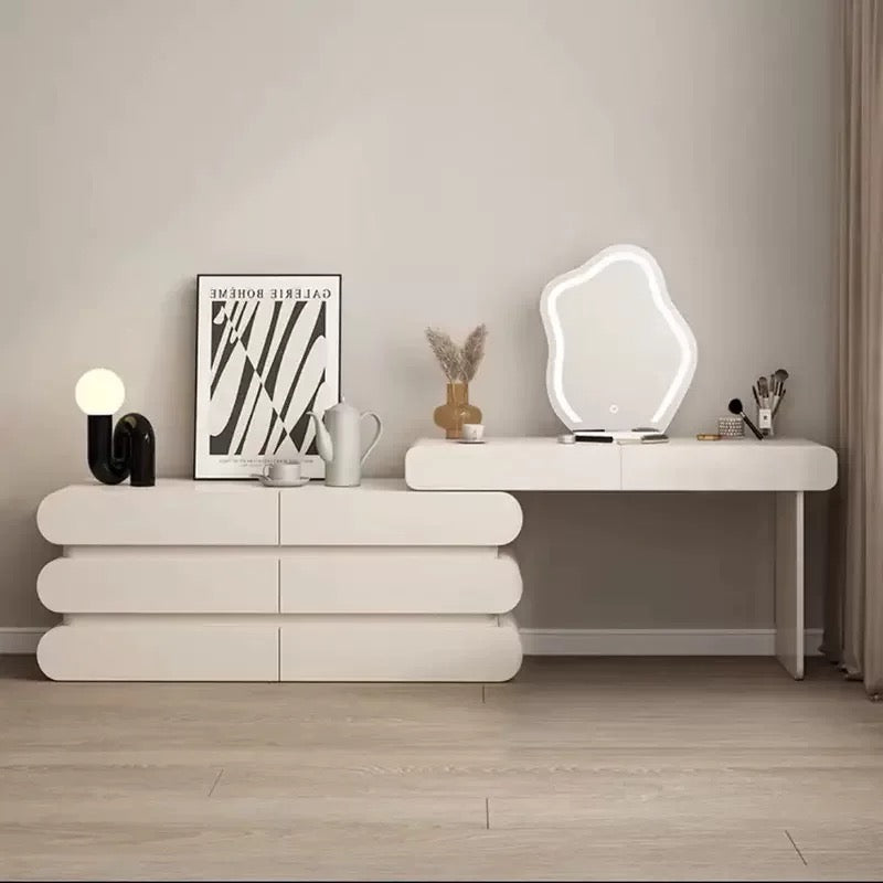 Élan CloudGlow Solid Wood Dressing Table